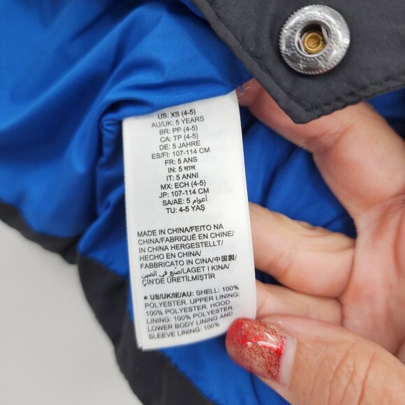 AMAZON ESSENTIALS Little Boys Waterproof Winter Black Puffer Jacket XS (4-5) NWT - Picture 10 of 11